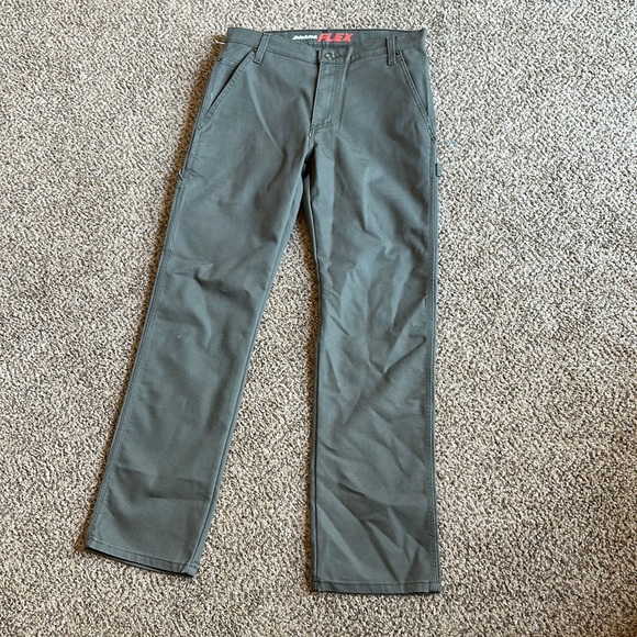 Olive Green Dickie Cargo Pants - Picture 1 of 3